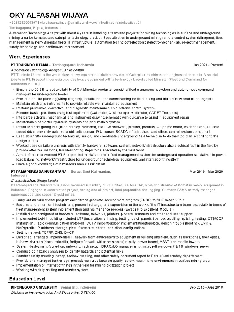 Field service technician troubleshooting oky alfasah wijaya pdf