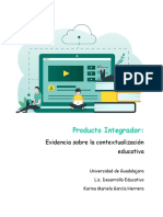 Producto Integrador-Evidencia Sobre La Contextualizacion Educativa