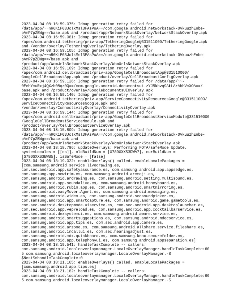 Idmap Generation Failures Log | PDF | Service Industries | Linux