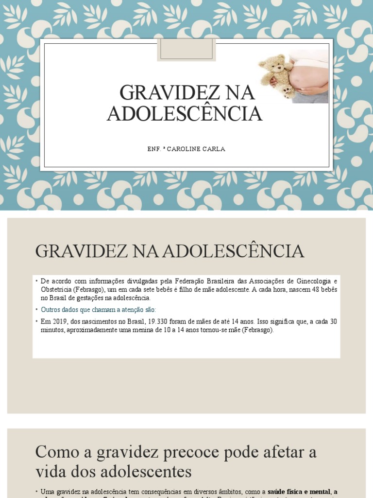Gravidez Na Adolescência | PDF | Gravidez | Adolescência