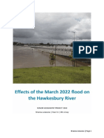 Brianna Loiacono SGP - Effects of The March 2022 Flood On The Hawkesbury River
