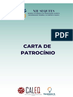 Carta de Patrocínio XII SEQUFES