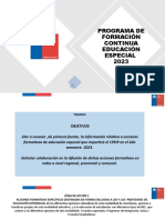 Difusión Secretarios Técnicos FORMACIÓN CONTINUA PARA EDUCACIÓN ESPECIAL 2023