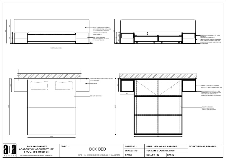 Box Bed Final PDF Plywood Architectural Elements