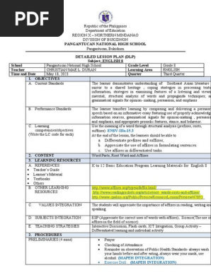 COT LESSON PLAN 3rd q 2023 With Annotation