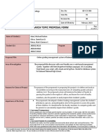 Template Topic Proposal Form (Online)
