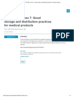 TRS 1025 - Annex 7 - Good Storage and Distribution Practices For Medical Products