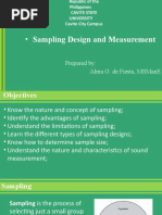 7 - Sampling Design and Measurement