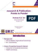 Prof Dr. Andrew - Research Publication - Point To Ponder