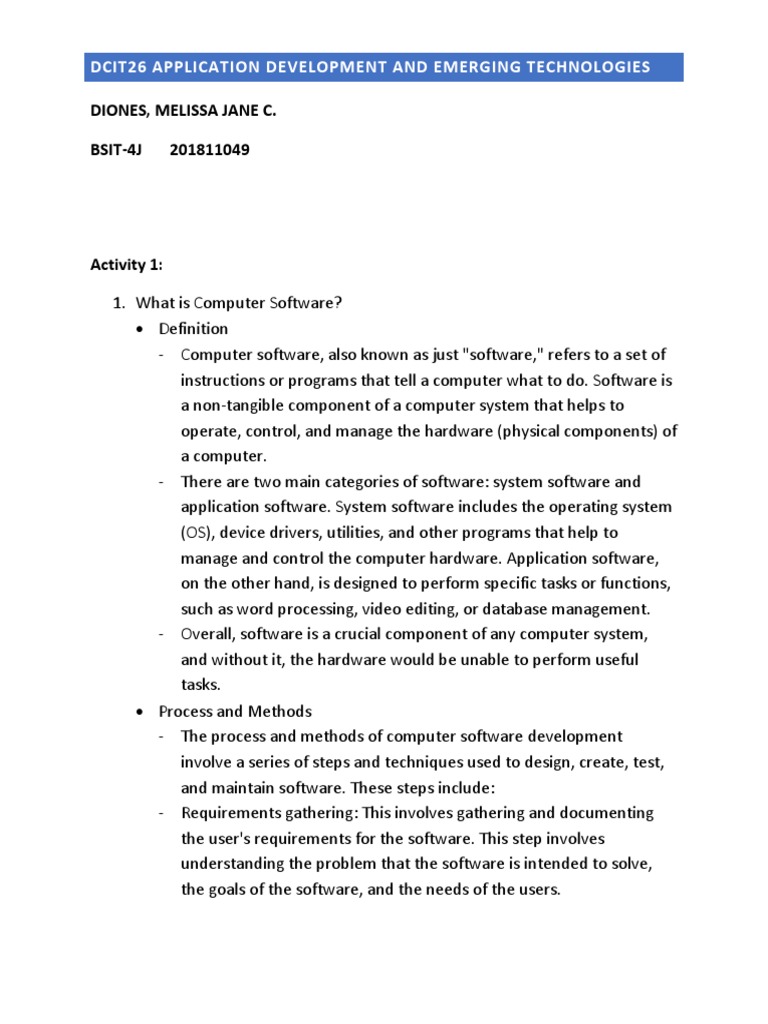 Software Development Processes Explained | PDF | Object (Computer ...