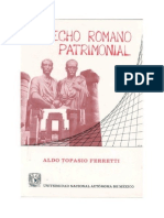 DERECHO ROMANO PATRIMONIAL - Ferretti Aldo Topasio