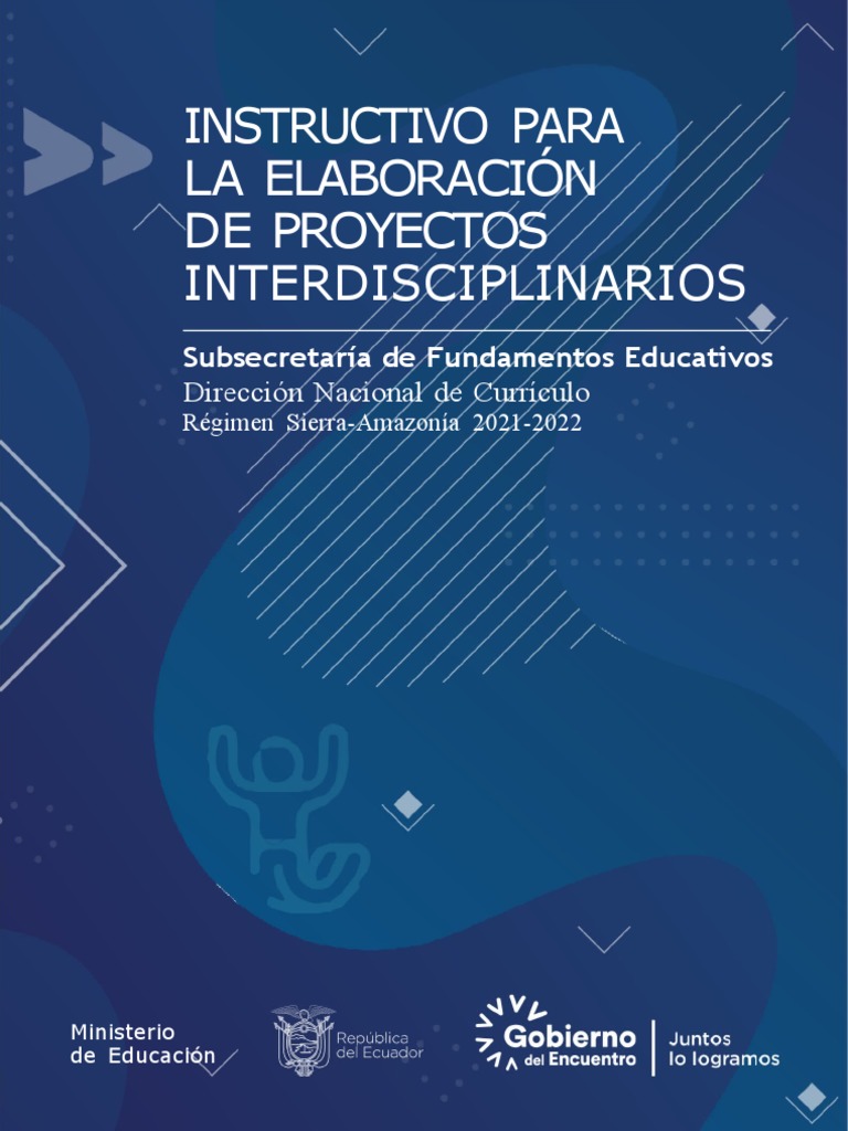 Instructivo para Proyectos Interdisciplinarios | PDF | Evaluación ...