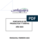 Portafolio de Productos y Tarifas 2023