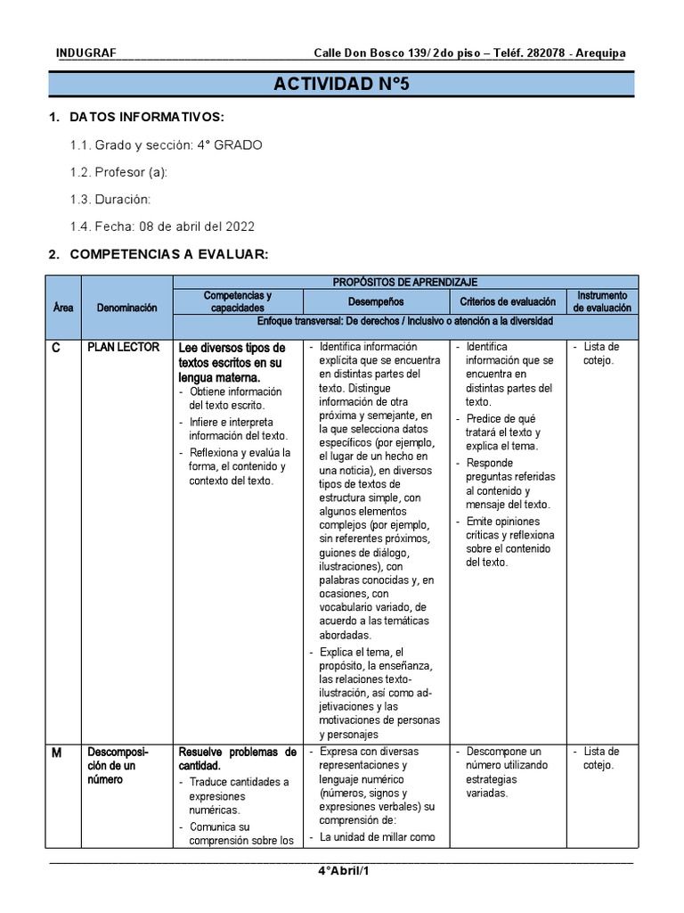 Evaluación de Competencias en 4° Grado | PDF | Evaluación | Lepidópteros