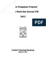 Panduan Riset Inovasi ITB 2012 - Final