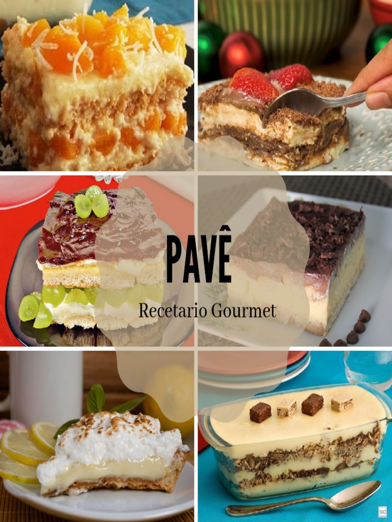 Recetas Variadas de Pavê Gourmet | PDF | Crema | Galleta