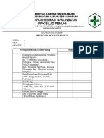 Daftar Ceklist Poned