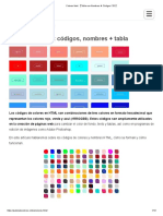 Colores html - 【Tabla con Nombres ✚ Códigos CSS】