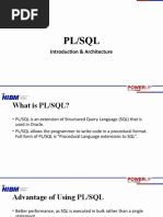 Introduction To PLSQL