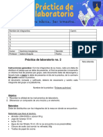 Práctica de Laboratorio No. 2, 3er BimQuimica