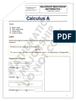 Week 7A CALCULUS Limit