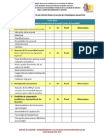 Lista de Cotejo para El Programa Analítico. Ajustado