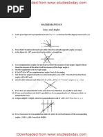 CBSE Class 9 Lines and Angles Assignment 6