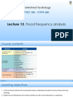 Lecture - 13 - Flood Frequency Analysis