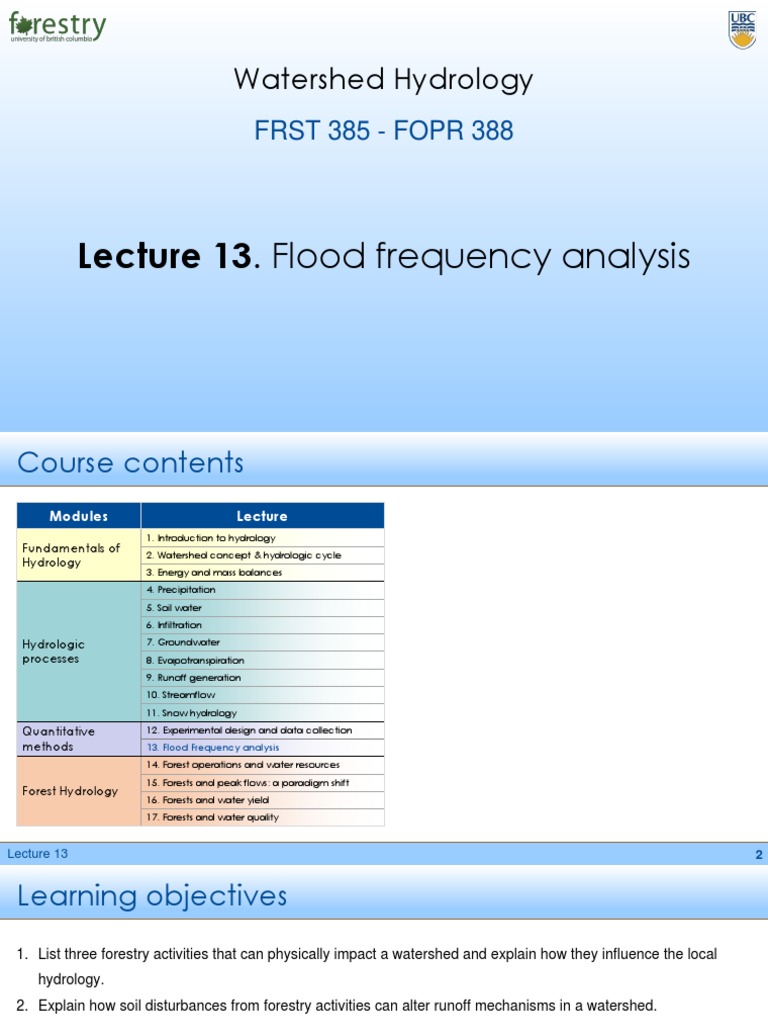 Flood Frequency Analysis Methods | PDF | Probability Density Function ...