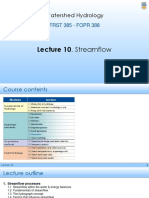 Lecture 10 Streamflow