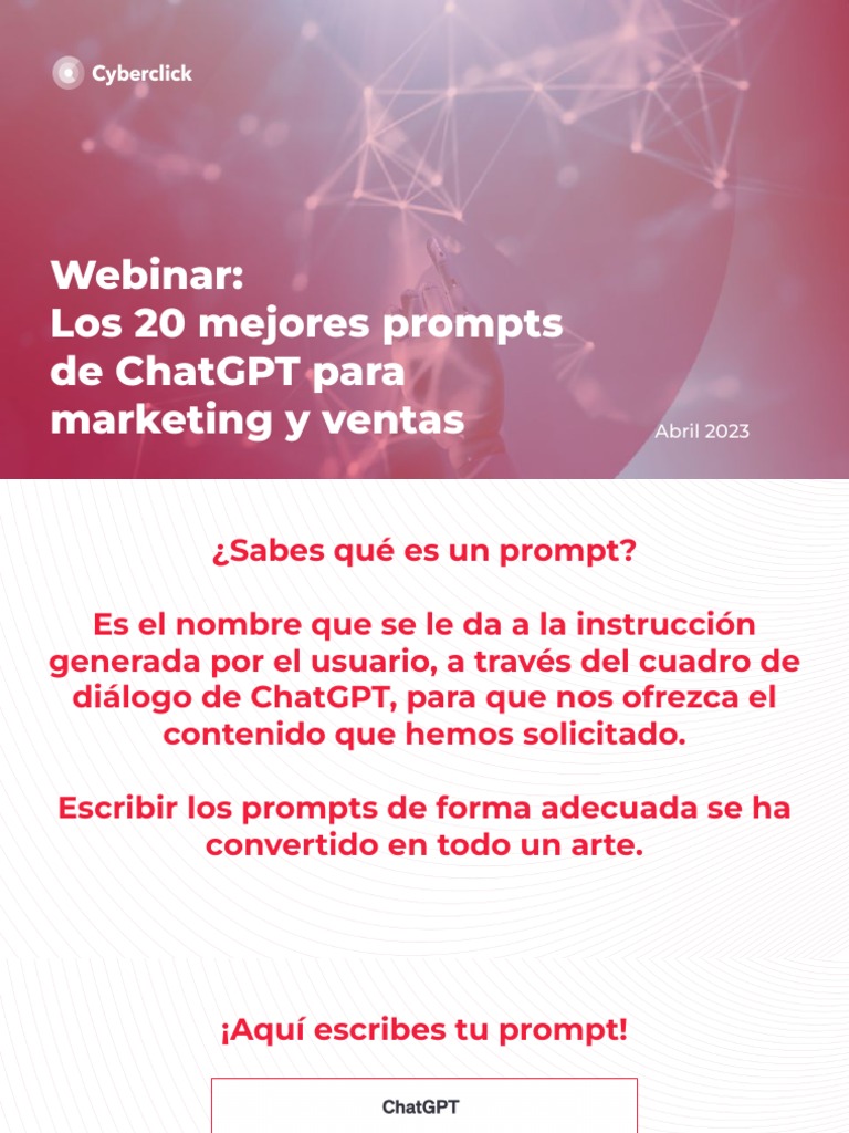 Mejores Prompts de ChatGPT para Ventas | PDF | Marketing | Informática