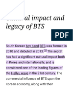 Cultural Impact and Legacy of BTS - Wikipedia