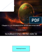 Surveys & Multivariate Analysis: Chapter 1, 2, 4: Marketing Research Review