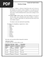 4. Database Design