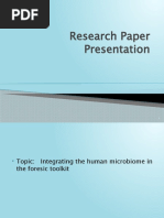 Integrating The Human Microbiome in The Foresic Toolkit