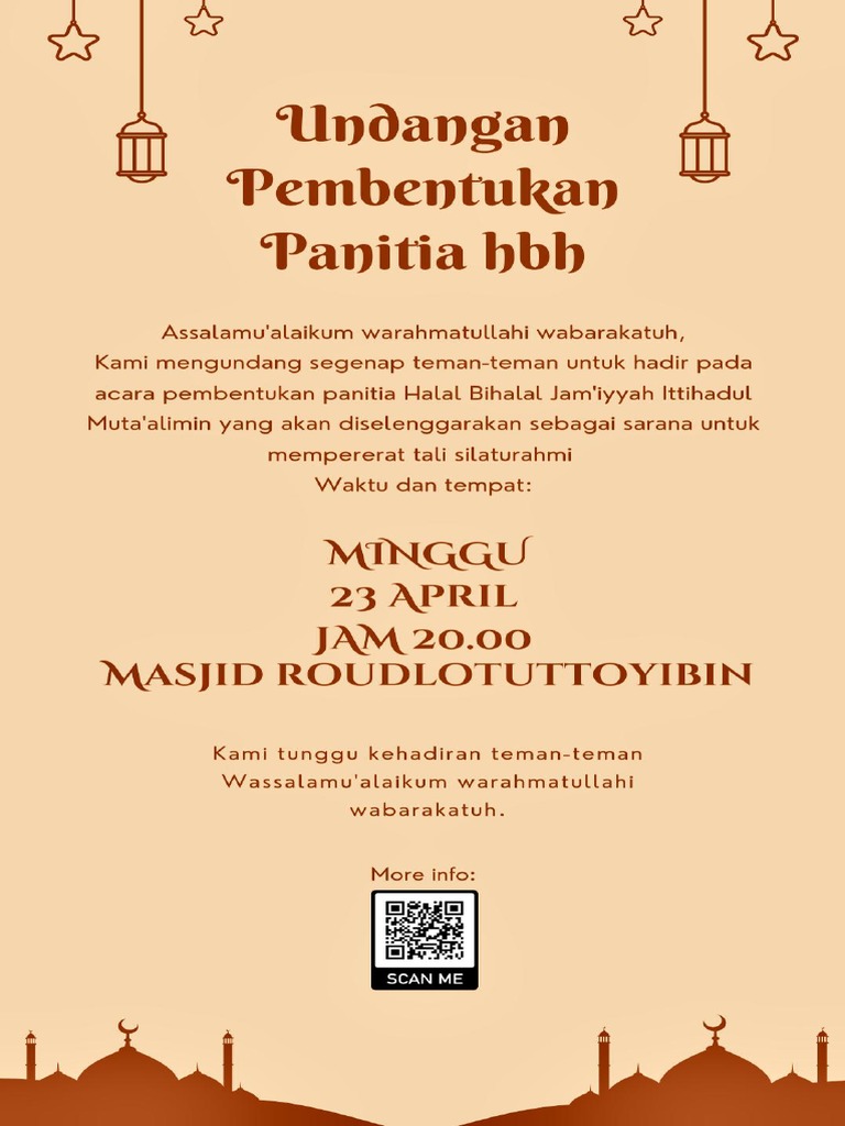 Undangan Pembentukan Panitia | PDF