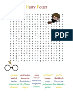Themed - Wordsearch - Harry Potter (Easy)