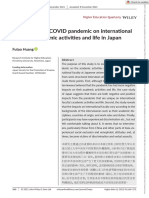 2021 - Huang - Impacts of The COVID Pandemic On International Faculty S Academic Activities Higher Education Quarterly