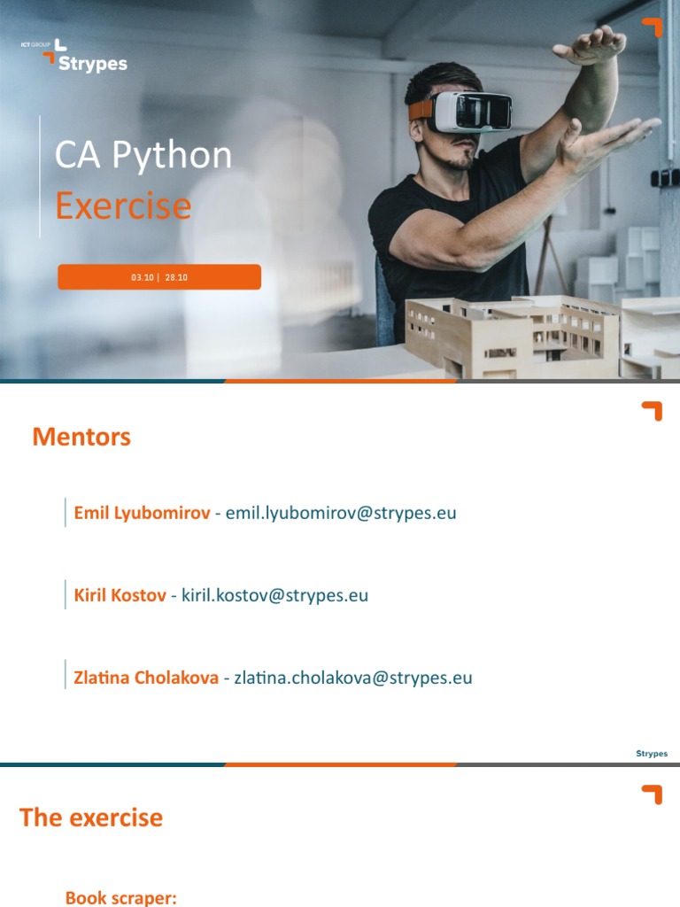 CA Python Exercise | PDF | Python (Programming Language) | Data