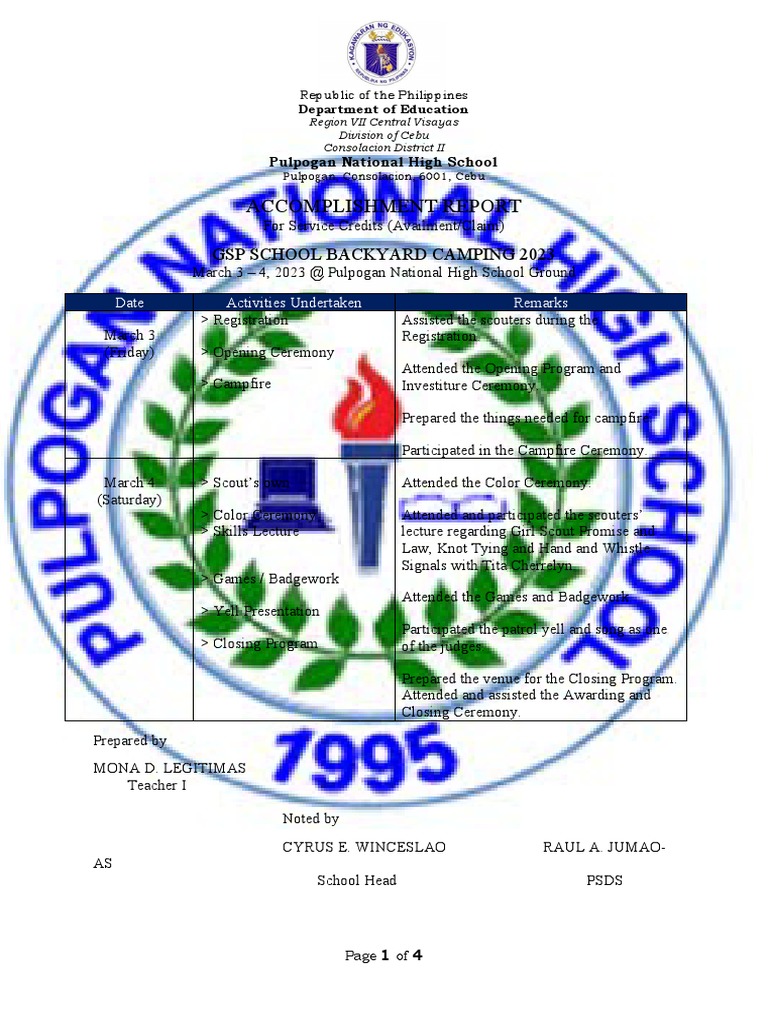 Gsp Ar Pdf Scouting And Guiding Youth Organizations