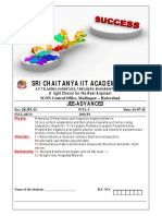 Sri Chaitanya Iit Academy., India.: Jee-Advanced