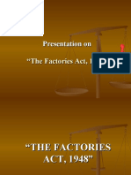 Facotries Act PPT 1948