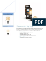 Easy Smart Lighting: 1-Pack A60 E27 Filament Standard Hue White Filament