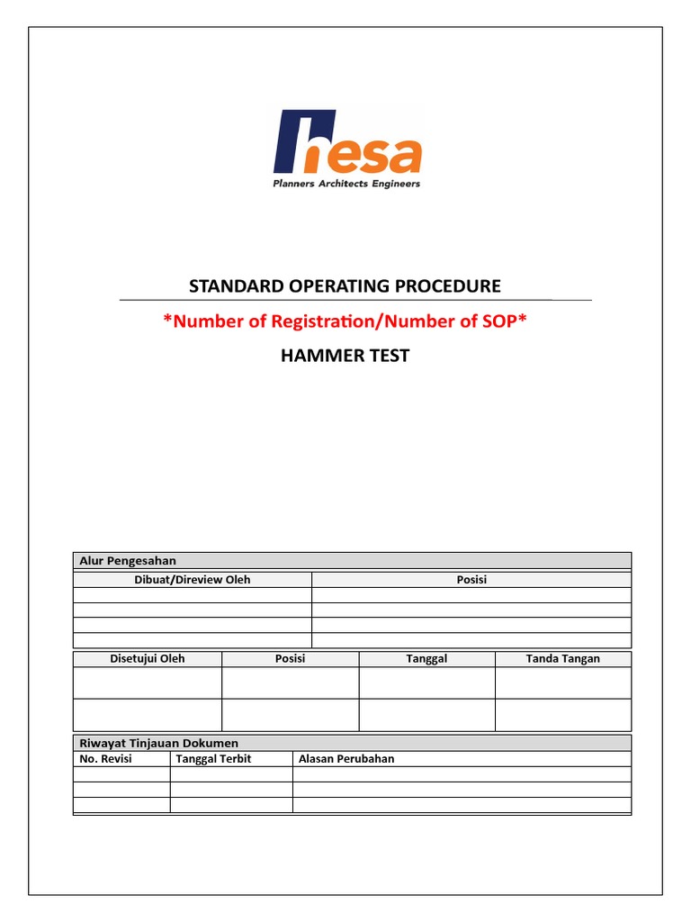 SOP - Hammer Test.R1 | PDF
