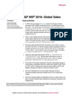 SP 500 Global Sales 2018