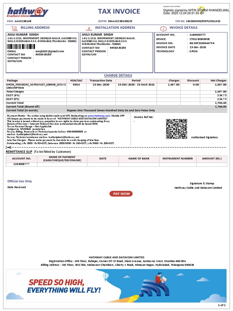 I0136p2100444756 | PDF | Payments | Invoice