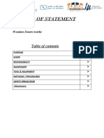 METHOD OF STATEMENT - ALKHOMRA PROJECT - Wooden Doors