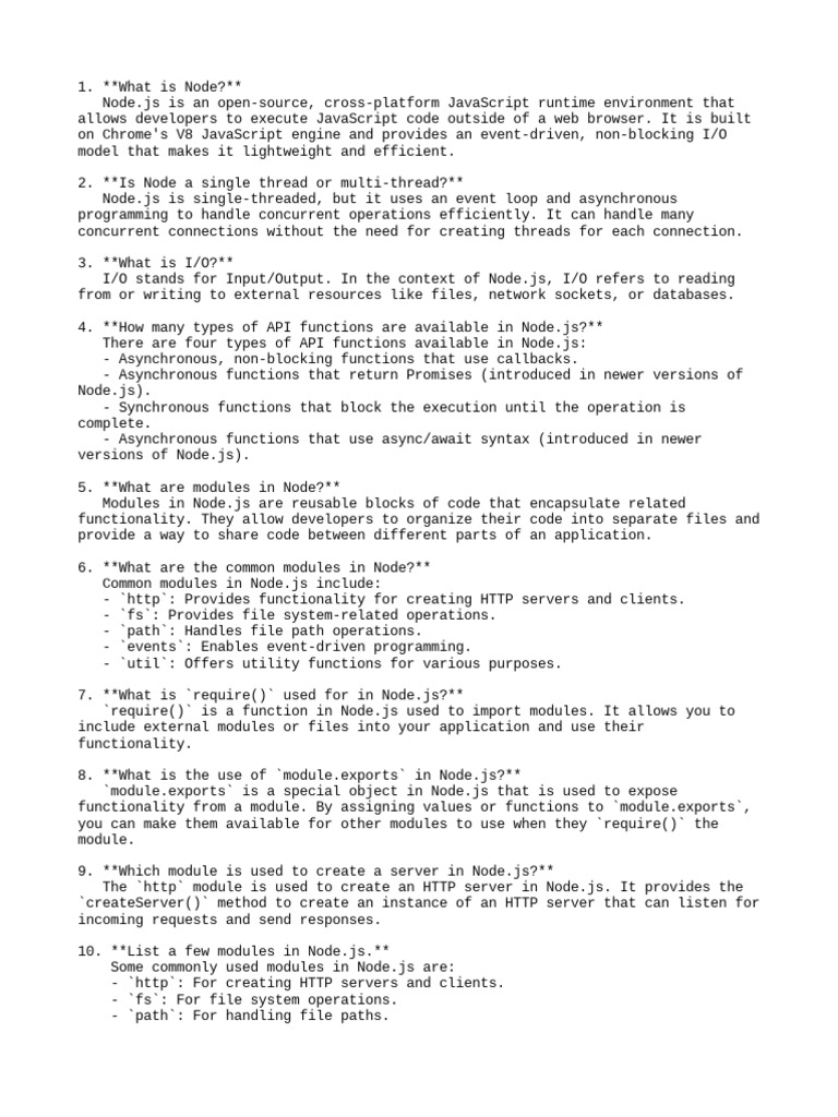 Backend interview questions pdf computing information technology