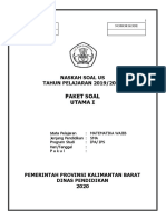 Soal Us MTK Wajib Paket Utama 1 (2013)