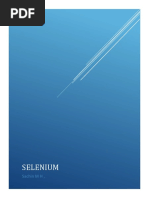 Selinium Notes